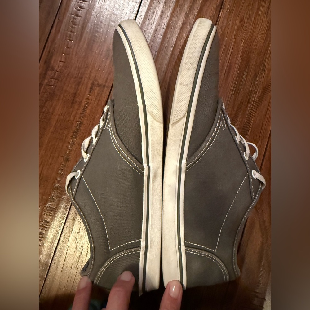 Vans Off The Wall Atwood Low 721356  Sneakers Shoes Women Gray Canvas Size 8.5‎ - Picture 10 of 11